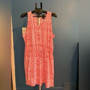 Old Navy Pink and White Mini Dress